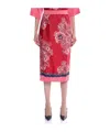 Etro Midi Skirt In Pink