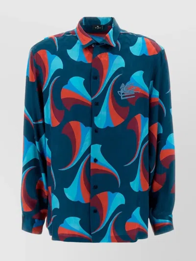 ETRO FLORAL PRINT SILK SHIRT