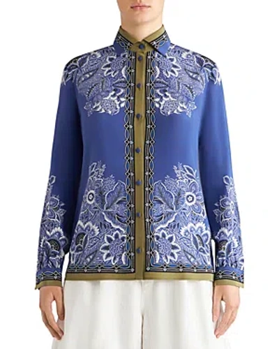 ETRO FLORAL PRINT SILK SHIRT