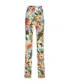 Etro High-waisted Floral Pants In Multicolor
