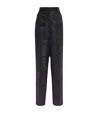 Etro Jacquard Palazzo Trousers In Black