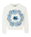 Etro Floral Print Sweatshirt In White