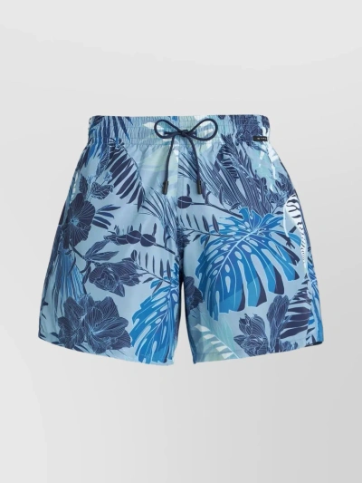 Etro Floral Print Swim Shorts With Elasticated Waistband In Pastel