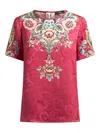 Etro Floral-print T-shirt In Multi