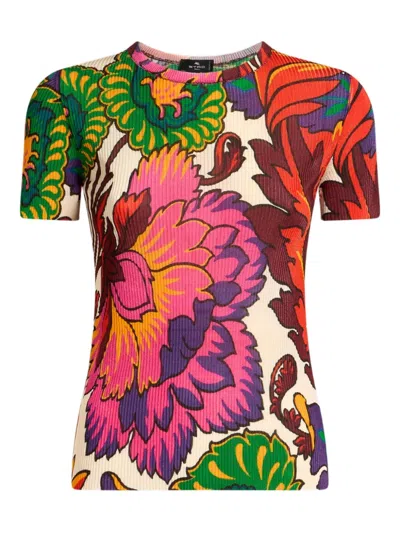 ETRO FLORAL-PRINT T-SHIRT