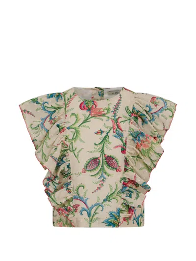Etro Kids' Floral-print Top In Multi