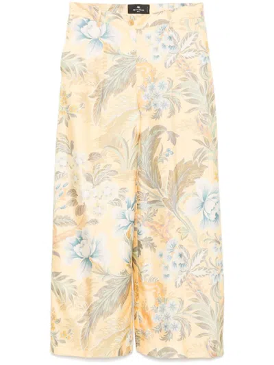 ETRO FLORAL-PRINT TROUSERS