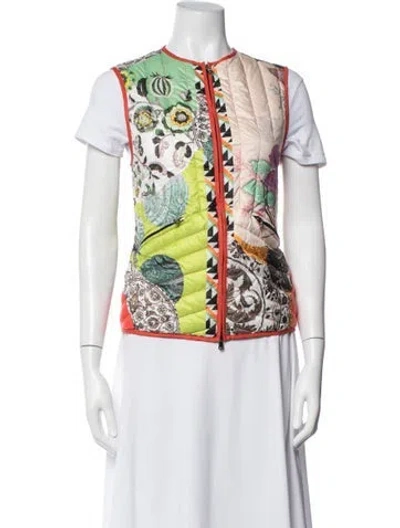 Pre-owned Etro Floral Print Vest In Neutrals