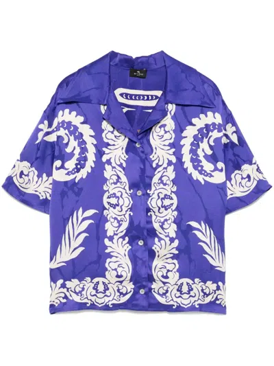 ETRO FLORAL-PRINT VISCOSE SHIRT