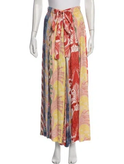 Pre-owned Etro Floral Print Wide Leg Pants W/ Tags In Multi