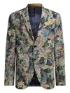 Etro Floral-print Wool Blazer In Multi