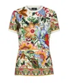 Etro Tree Of Life-print Short-sleeve T-shirt In Multicolor