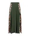 Etro Crepe De Chine Skirt With Print In Black