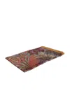 ETRO FLORAL-PRINTED FRAYED-EDGE SCARF