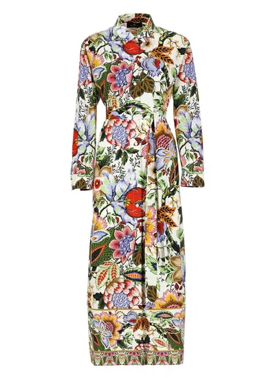 Etro Floral Printed Long In Multi