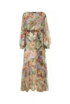ETRO FLORAL-PRINTED LONG-SLEEVED DRESS