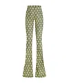Etro Floral-printed Mid-rise Flared Trousers In Multicolor