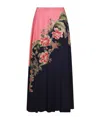 Etro Printed Silk Crêpe De Chine Maxi Skirt In Black