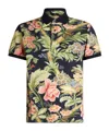 Etro Allover Floral Printed Short-sleeved Polo Shirt In Nude