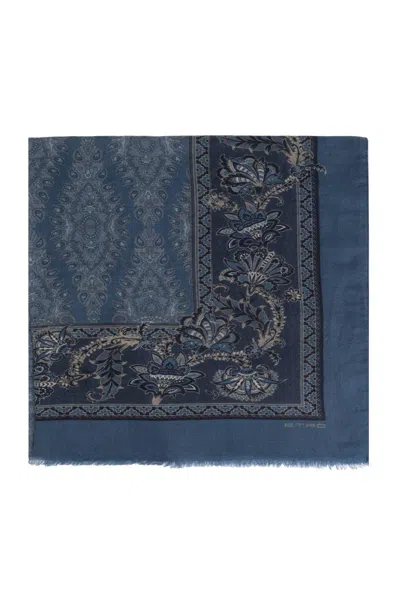 Etro Pattern Scarf In Multicolor