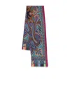 Etro Paisley-patterned Silk Scarf In Multi
