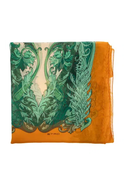 Etro Botanical-print Scarf In Multi