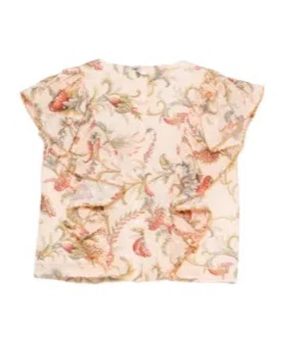 Etro Babies' Floral Ruffled Blouse In Multi
