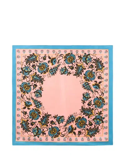 Etro Floral Scarf In Pink