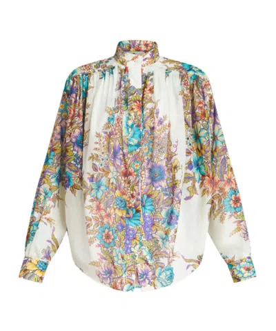 ETRO BLOUSE WITH BOUQUET PRINT