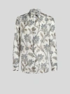 Etro Floral-print Cotton Shirt In Multicolour
