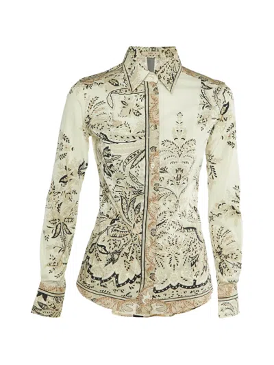 Pre-owned Etro Floral Shirt In Neutral