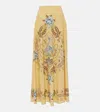 ETRO FLORAL SILK MAXI SKIRT