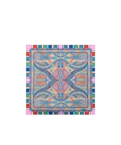 Etro Floral Silk Pocket Square