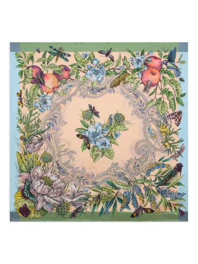 Etro Floral Silk Scarf In Multi