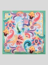 Etro Floral Silk Scarf In Multicolour