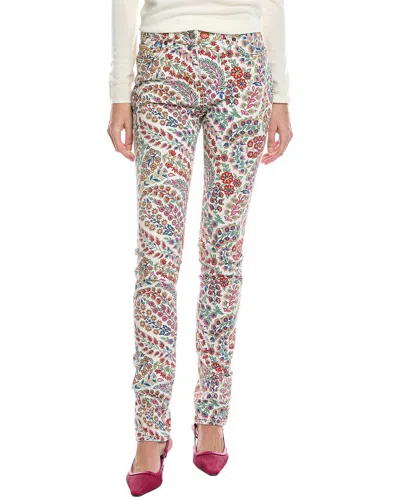 Etro Floral Skinny Jean In Neutral