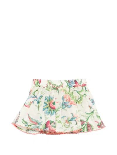 Etro Babies' Floral Skirt In Multi