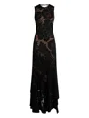 Etro Long Dress Stretch Jersey Sleeveless Floor Length In Black