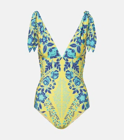Etro Floral Swimsuit In Multi