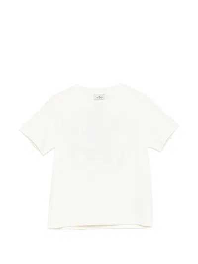 Etro Kids' Floral T-shirt In Neutral