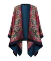 Etro Mantella In Misto Lana Floreale. In Multi