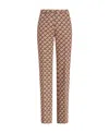 Etro Floralia -jacquard Trousers In Nude