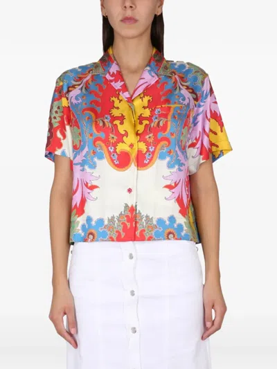 Etro Floral-print Shirt In Multi