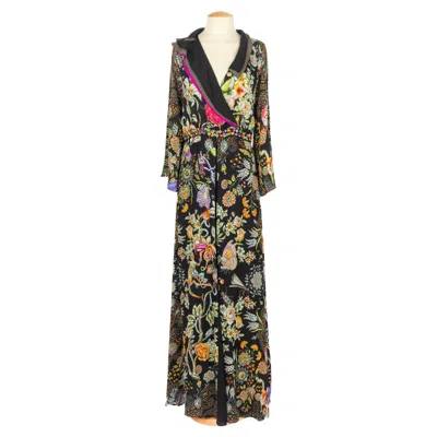 Pre-owned Etro Flower Dress In Black