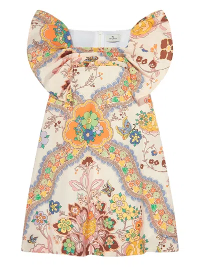 ETRO FLOWER-PRINT COTTON DRESS