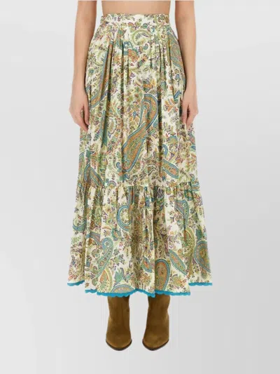 ETRO FLOWING PAISLEY PRINT MAXI SKIRT