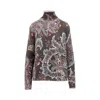 Etro Printed Wool Sweater In Multicolor
