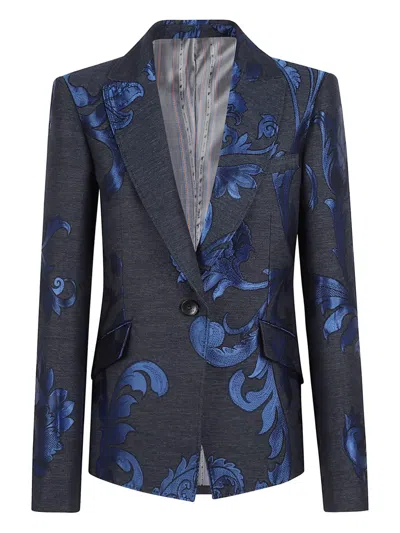 ETRO FORAL SINGLE-BREASTED BLAZER