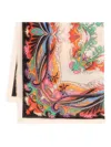 Etro Floral Printed Frayed Edge Scarf