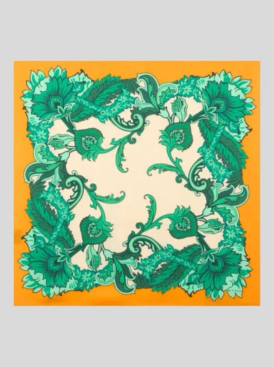 Etro Foulard Aus Seidentwill In Orange